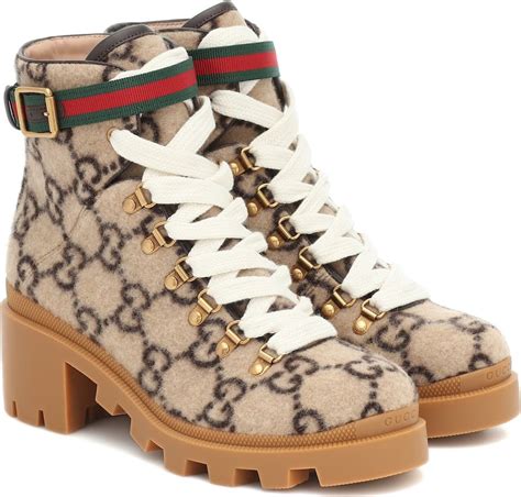 gucci snow boots white|Gucci gg wool ankle boots.